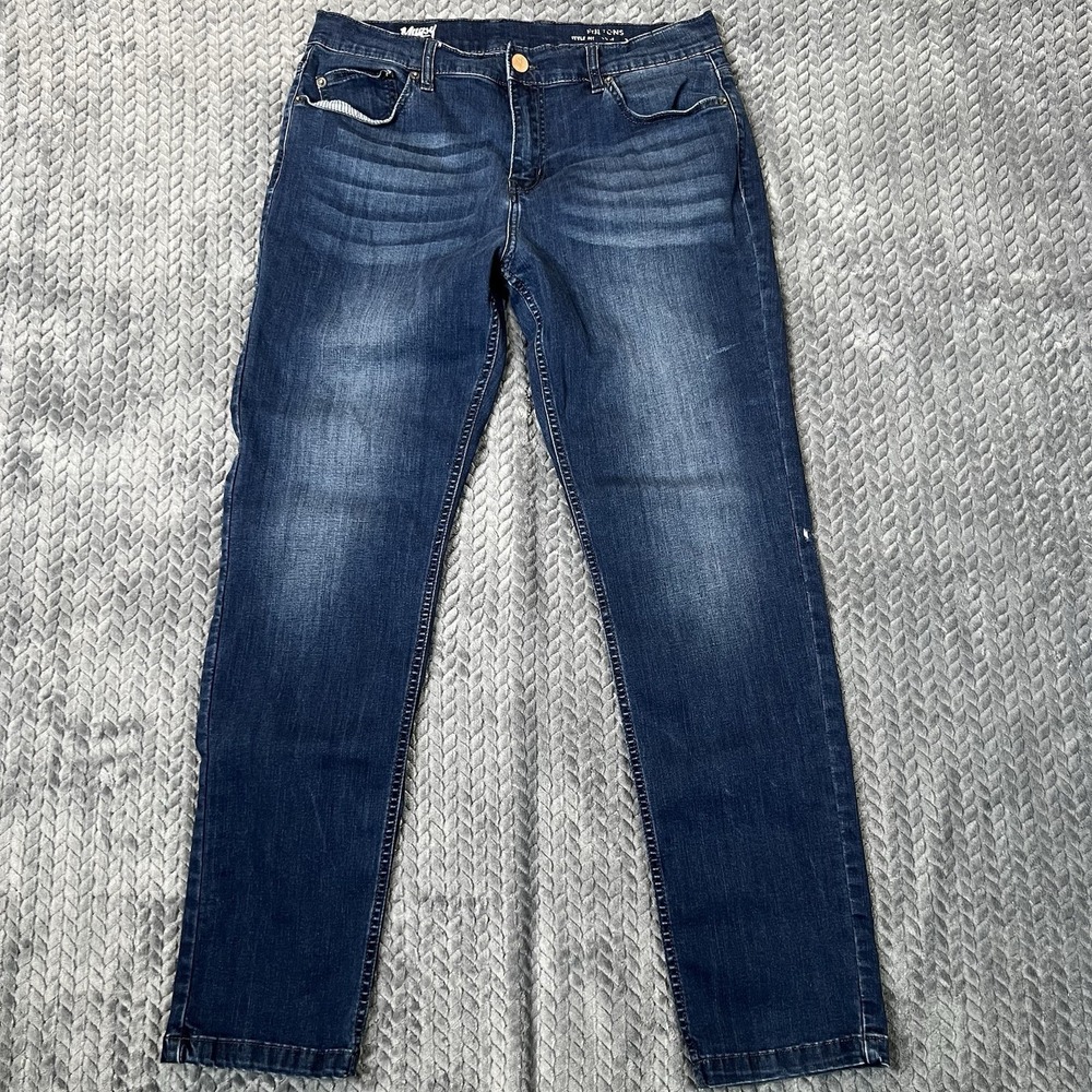 Mugsy Fultons Straight Fit Jeans Mens 34x31 Stretch Performance Denim Pants